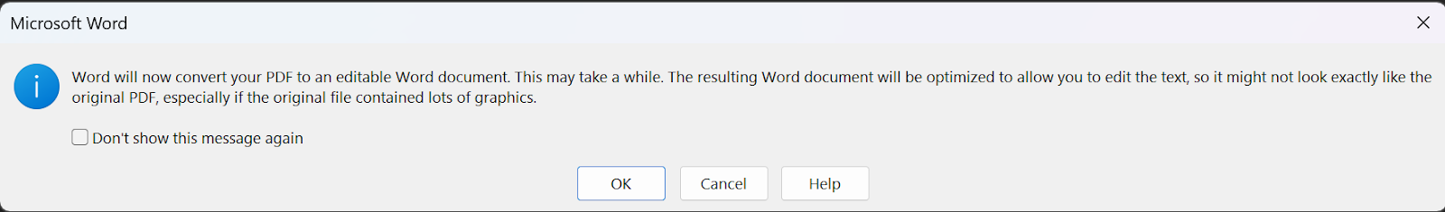 التعديل على PDF باستخدام Microsoft Word