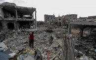 مشهد من الدمار في قطاع غزة