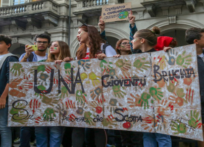 مظاهرة لأجل المناخ في إيطاليا 2019
