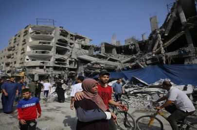 مخيم النصيرات في غزة