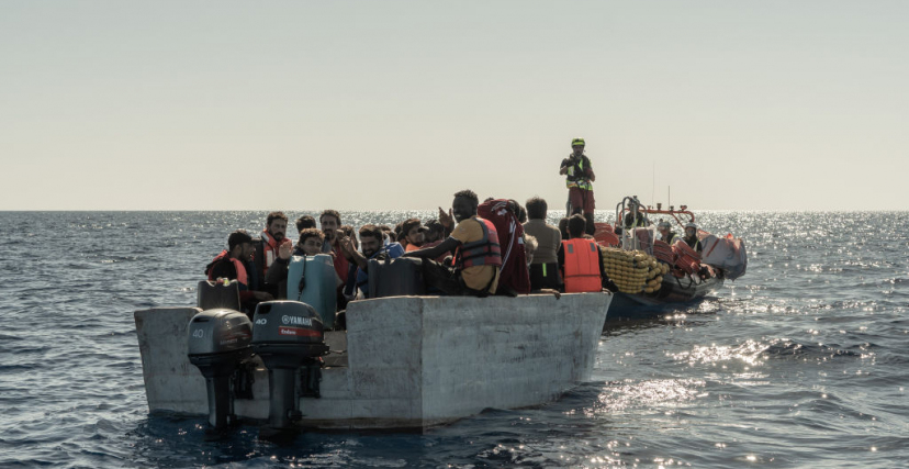 35 people including 4 children irregular migrants rescued 